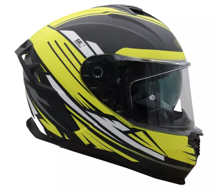 Motocyklová helma XRC Loomis blk/wht/grey/fluo