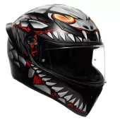Integrální helma AGV K1 S E2206 LYZARD MATT BLACK/GREY/RED