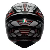 Integrální helma AGV K1 S E2206 LYZARD MATT BLACK/GREY/RED