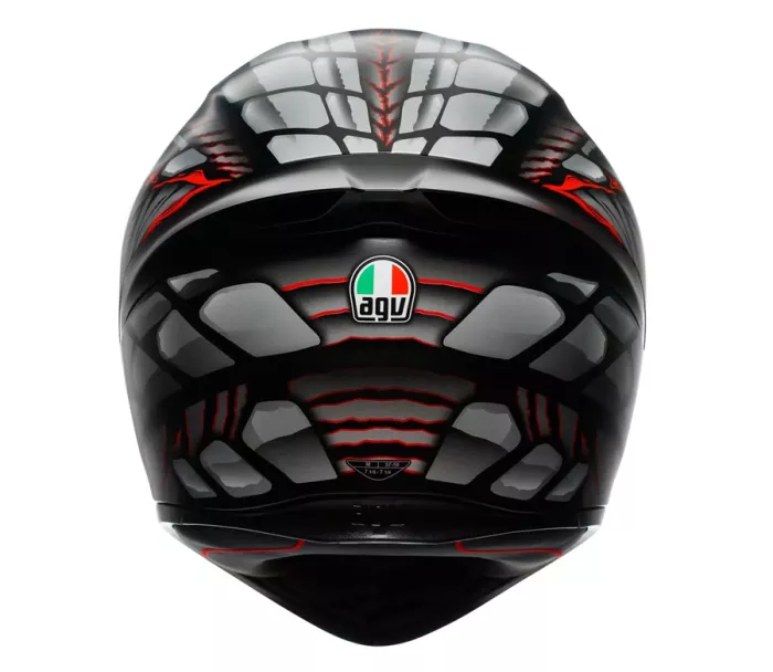 Integrální helma AGV K1 S E2206 LYZARD MATT BLACK/GREY/RED