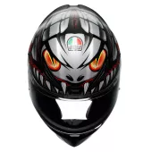 Integrální helma AGV K1 S E2206 LYZARD MATT BLACK/GREY/RED