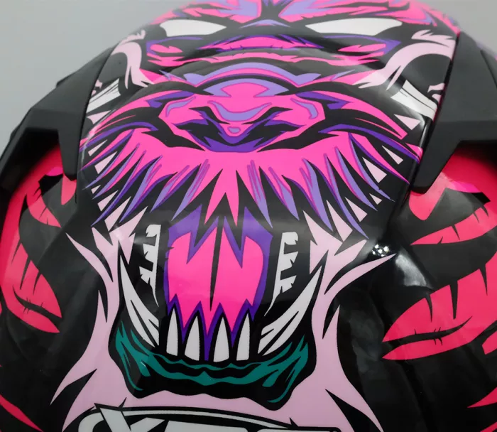 Helma na moto XRC Macudo pink