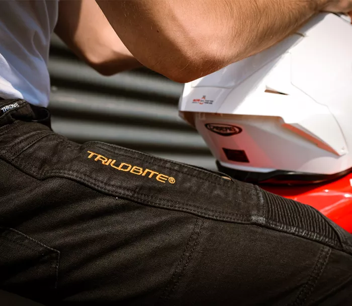 Pánské džíny na moto Trilobite Parado doublelayer AAA skinny fit black level 2