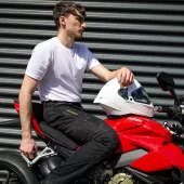 Pánské džíny na moto Trilobite Parado doublelayer AAA skinny fit black level 2