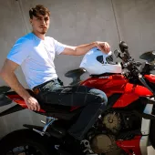 Pánské džíny Trilobite Parado doublelayer AAA slim fit men jeans blue level 2