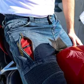 Pánské džíny Trilobite Parado doublelayer AAA slim fit men jeans blue level 2