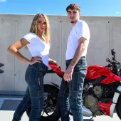 Pánské džíny Trilobite Parado doublelayer AAA slim fit men jeans blue level 2