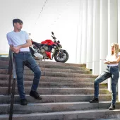 Pánské džíny Trilobite Parado doublelayer AAA slim fit men jeans blue level 2