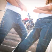 Pánské džíny Trilobite Parado doublelayer AAA slim fit men jeans blue level 2