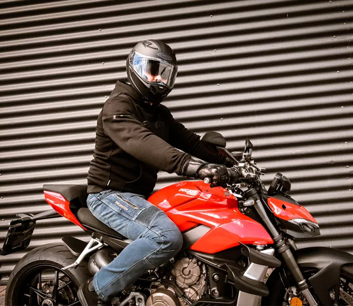 Pánské džíny Trilobite Parado doublelayer AAA slim fit men jeans blue level 2