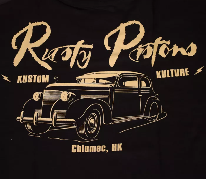 Tričko Rusty Pistons  Master 85 black