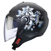 Otevřená helma Caberg Riviera V4X Mia matt black/white/grey