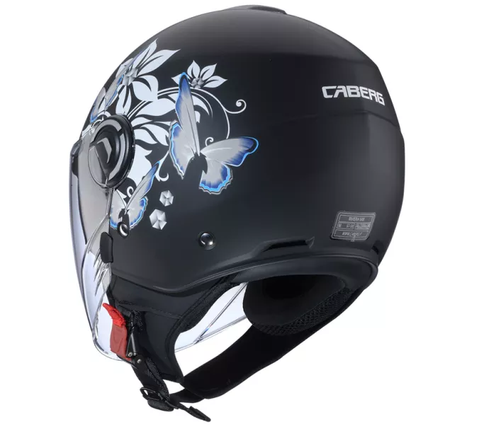 Otevřená helma Caberg Riviera V4X Mia matt black/white/grey