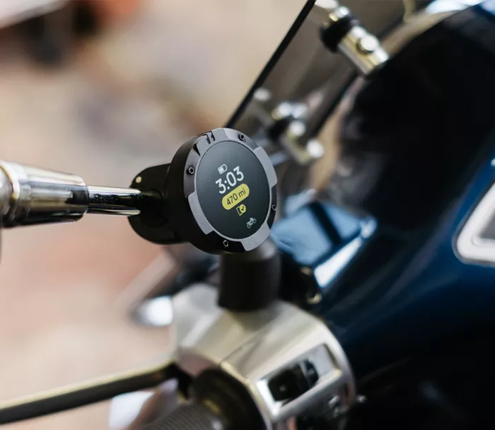 Beeline Moto II Mirror and cross bar clamp mount