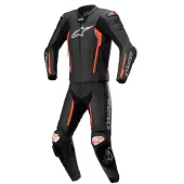 Dvoudílná kožená kombinéza 2025 Alpinestars Missile V2 black/red fluo