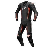 Dvoudílná kožená kombinéza 2025 Alpinestars Missile V2 black/red fluo