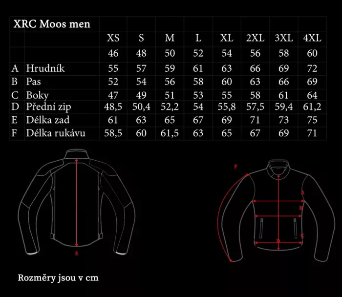 Kožená bunda XRC Moos 2.0 HLT men blk/red/wht