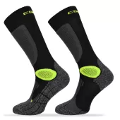 Motorkářské ponožky Brubeck Comodo MTB2 black/green