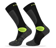 Motorkářské ponožky Brubeck Comodo MTB2 black/green