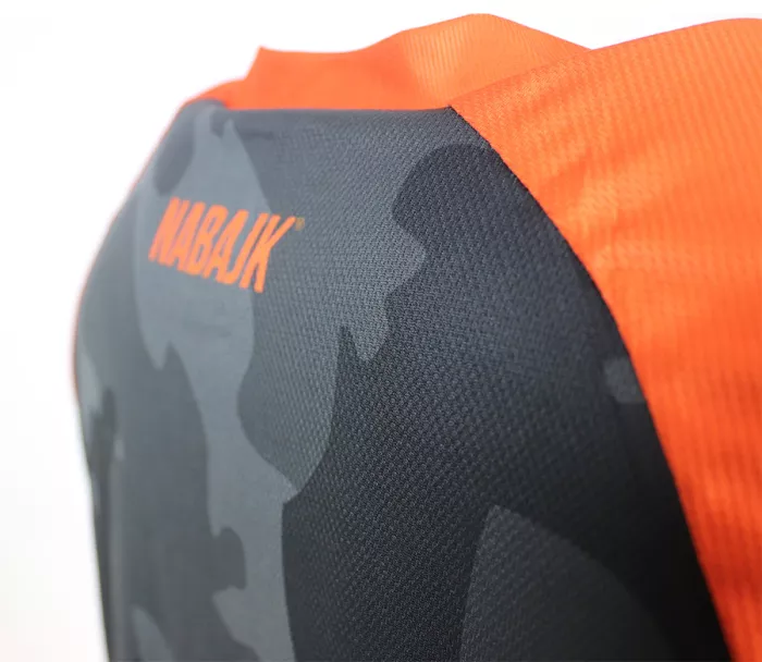 Pánský dres Nabajk Shpindler short sleeve black camo/orange
