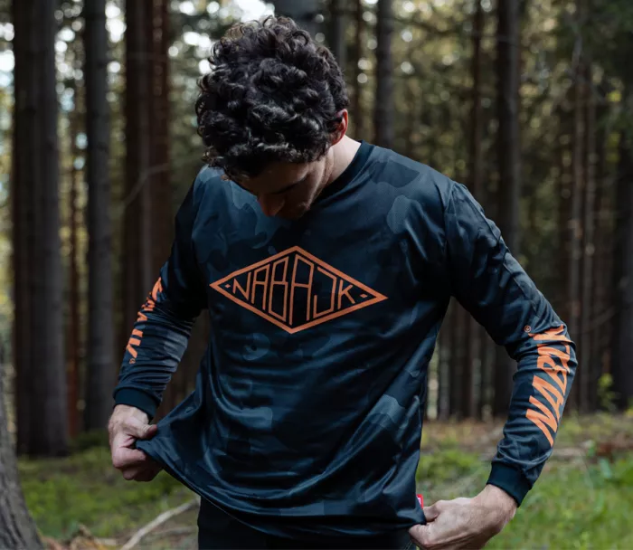 Pánský dres Nabajk Shpindler long sleeve black camo