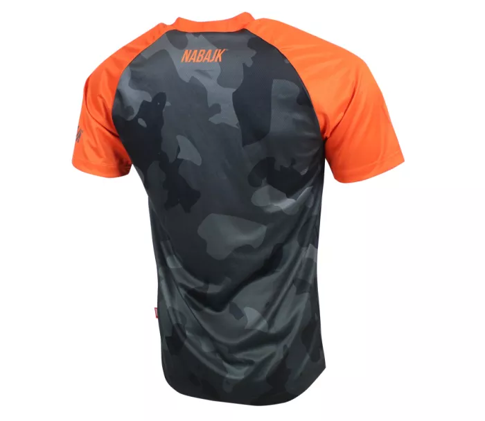 Pánský dres Nabajk Shpindler short sleeve black camo/orange