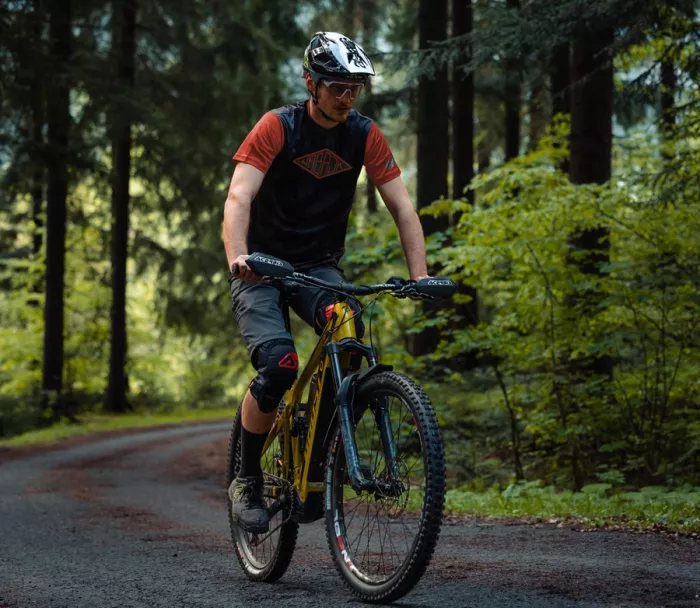 Pánský dres Nabajk Shpindler short sleeve black camo/orange