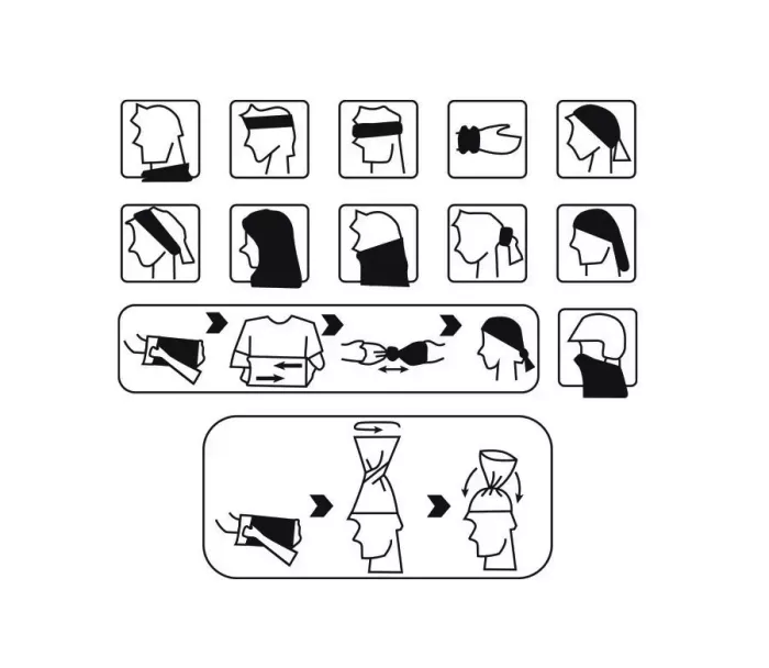 Nákrčník XRC Necktube black/grey