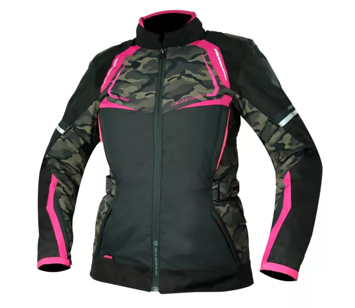 Dámská bunda na moto Nazran Thron Tech-Air black/pink/camo