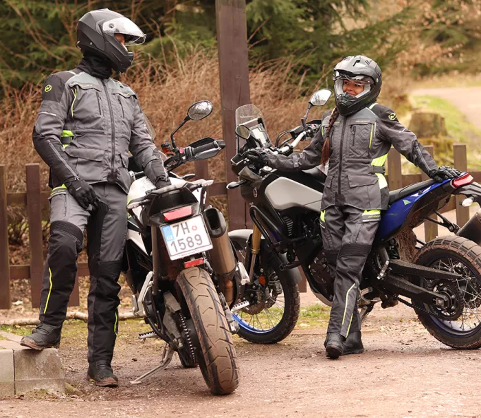 Dámská bunda na moto Nazran Cavell Tech-Air black/grey/fluo