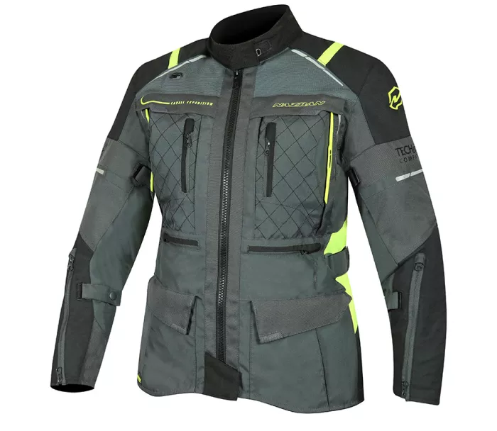 Dámská bunda na moto Nazran Cavell Tech-Air black/grey/fluo