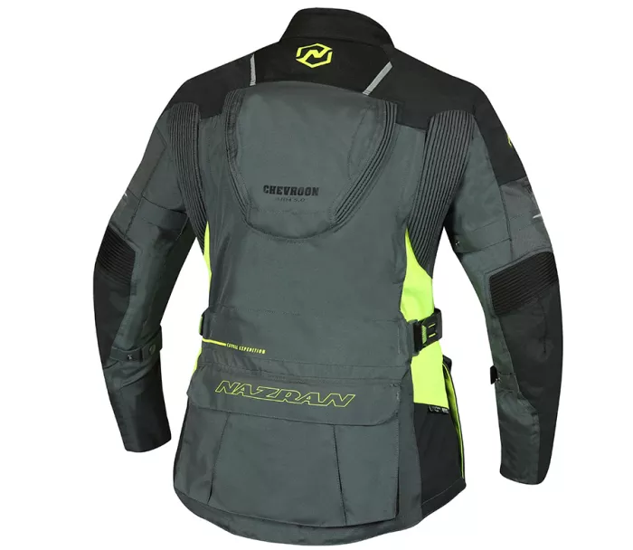 Dámská bunda na moto Nazran Cavell Tech-Air black/grey/fluo