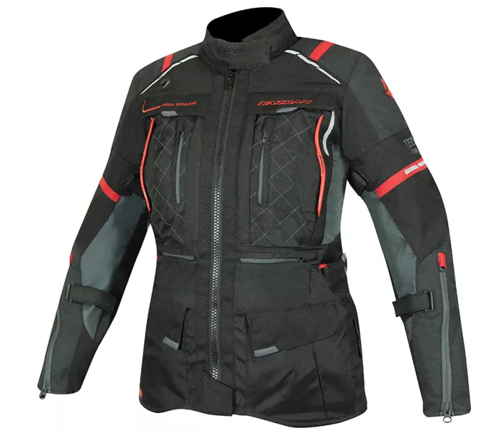 Dámská bunda na motorku Nazran Cavell Tech-Air black/red