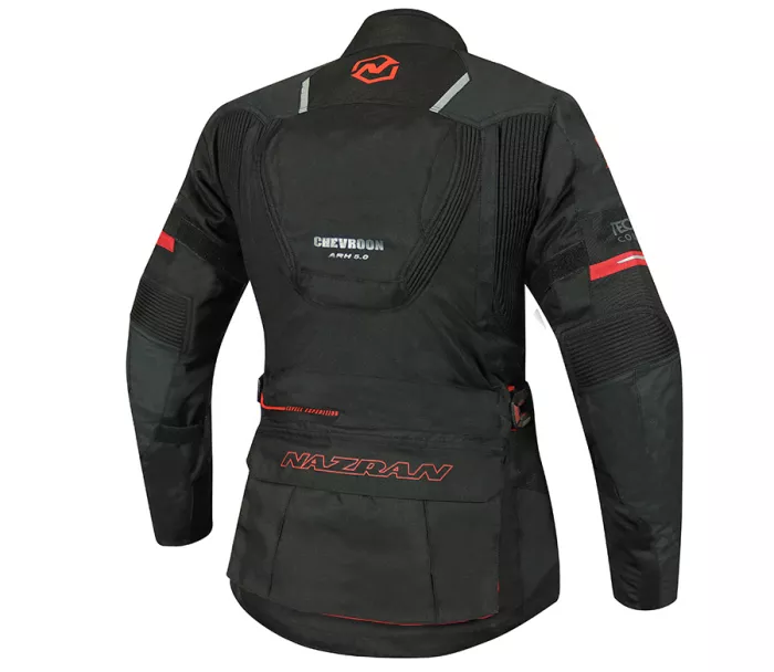 Dámská bunda na motorku Nazran Cavell Tech-Air black/red