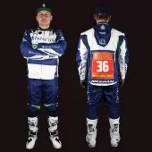 Pánské kalhoty Nazran Cavell 2026 Dakar Replika blue/green/white