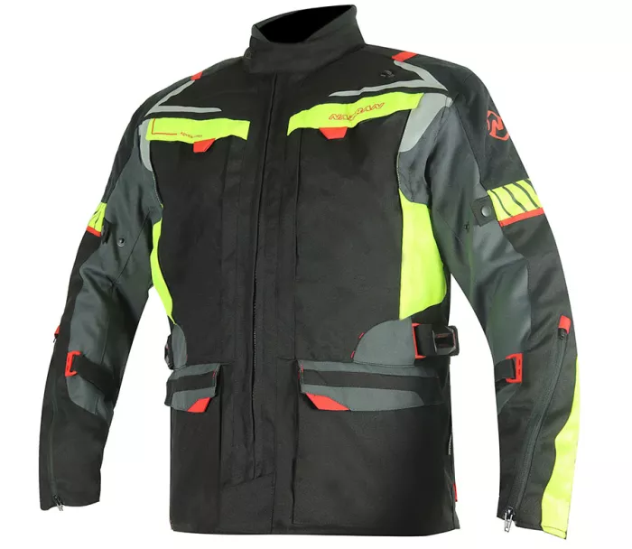Bunda na moto Nazran Moritz 2.0 black/grey/fluo