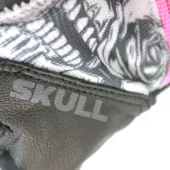 Dámské rukavice na moto Nazran Stunt 2.0 skull white/black/pink