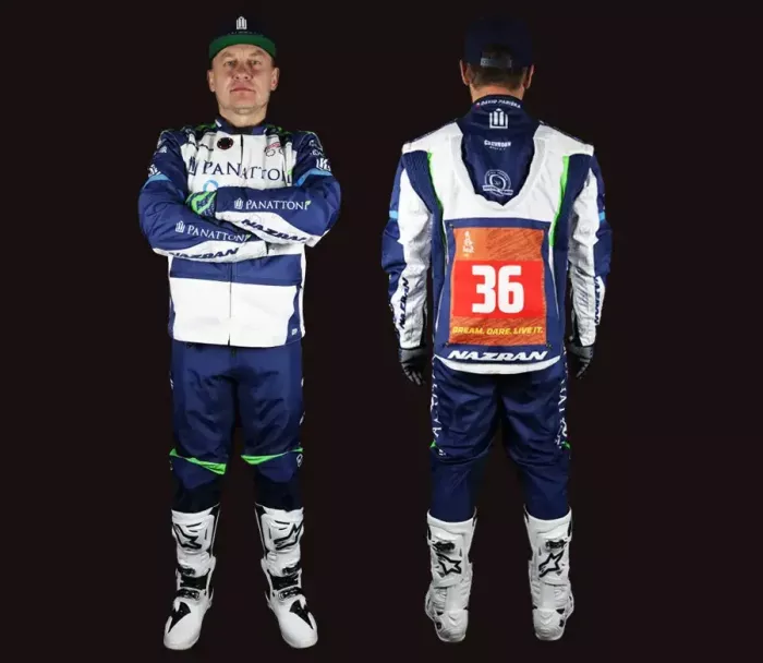 Pánská bunda Nazran Cavell 2026 Dakar Replika blue/white/green Tech-air compatible