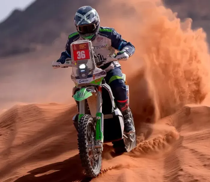 Pánská bunda Nazran Cavell 2026 Dakar Replika blue/white/green Tech-air compatible