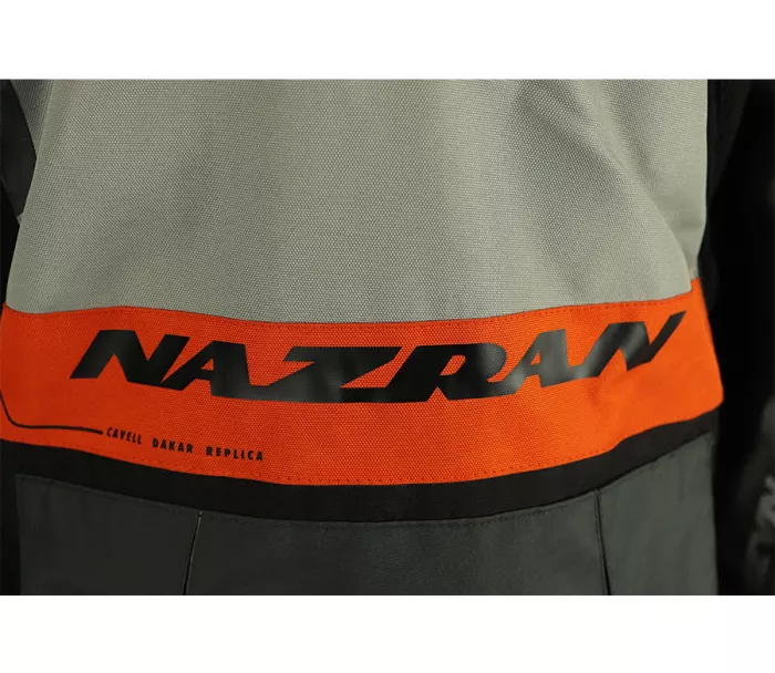 Bunda na moto Nazran Cavell Dakar orange/grey Tech-Air® compatible