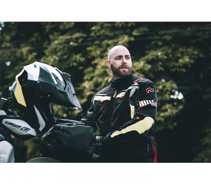 Bunda na moto Nazran Moritz 2.0 black/grey/fluo
