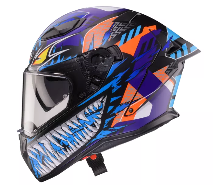 Helma Caberg Drift Evo II Nobo matt black/red fluo/blue/purple