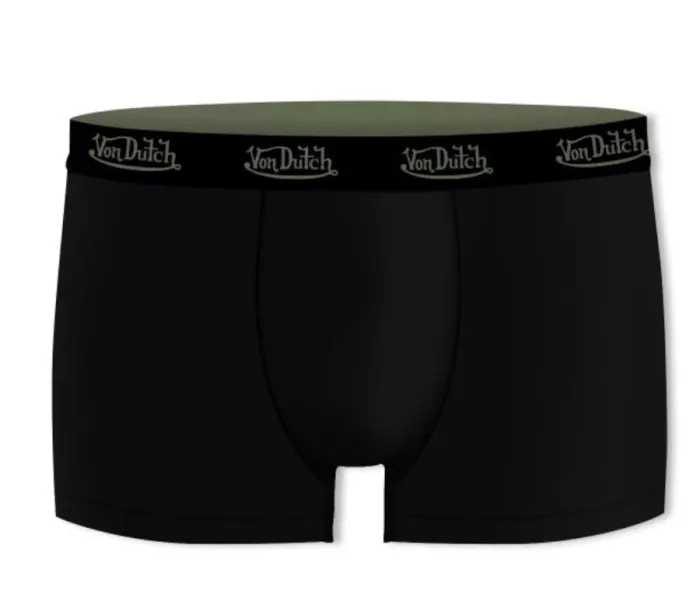 Boxerky Von Dutch Basic noir/khaki (2ks v balení)