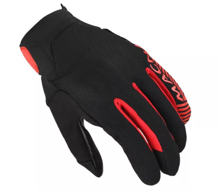 Pánské rukavice Macna Obtain leather black/red