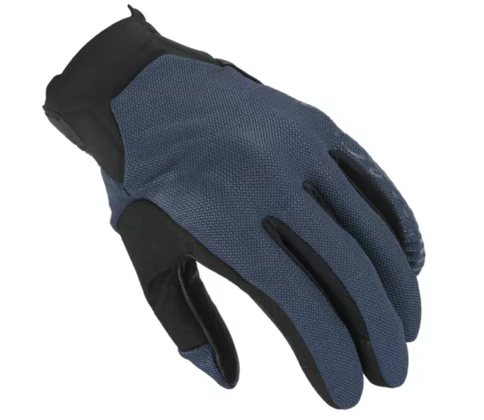 Rukavice na moto Macna Obtain leather blue/black