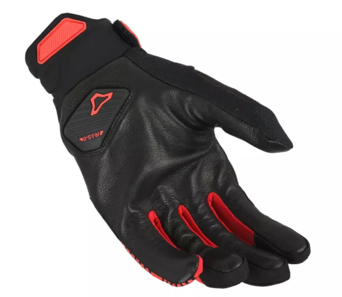 Pánské rukavice Macna Obtain leather black/red