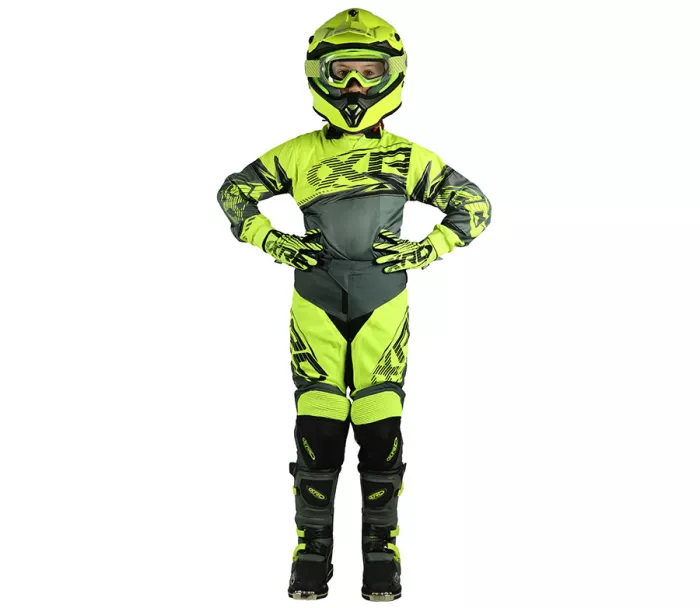 Dětský MX dres XRC MX Pablo Youth jersey fluo/grey