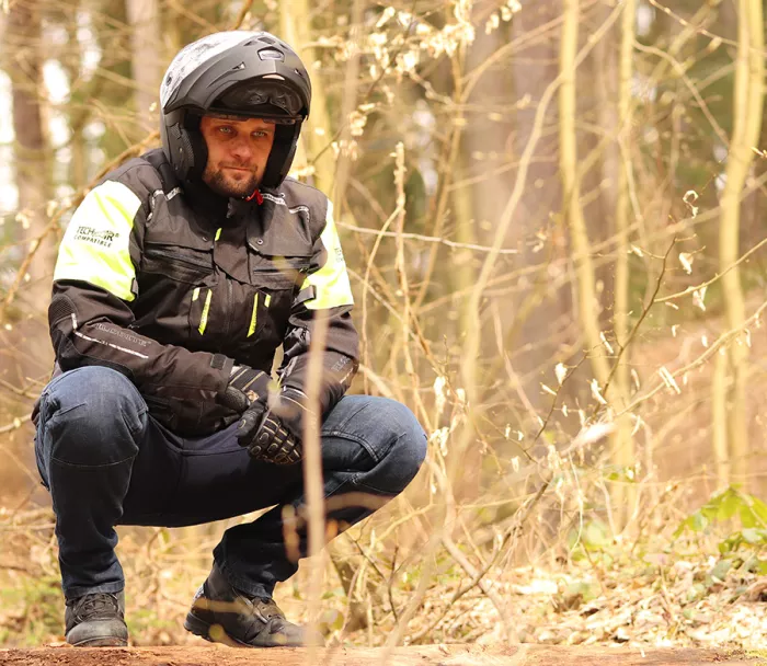 Kevlarové džíny na motorku Trilobite 661 Parado dark blue SLIM