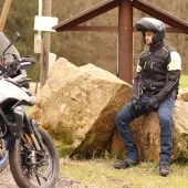 Kevlarové džíny na motorku Trilobite 661 Parado dark blue SLIM