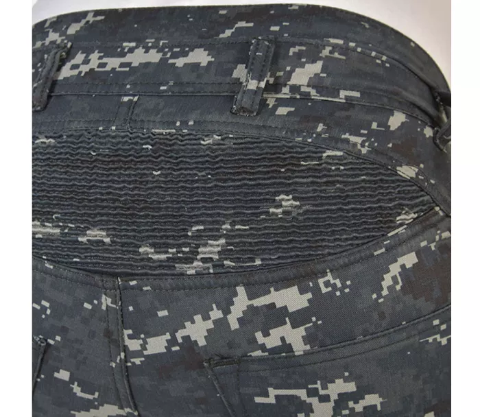 Kevlarové kalhoty na moto Trilobite 661 Parado blue digi camo (prodloužené)